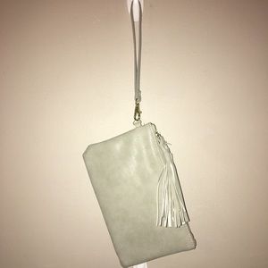 Gray wristlet